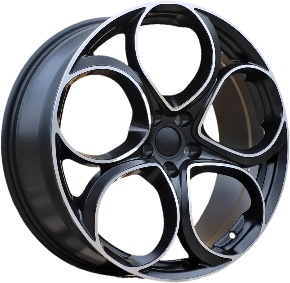 Alfa Romeo L2387 Black Polished Half Matt