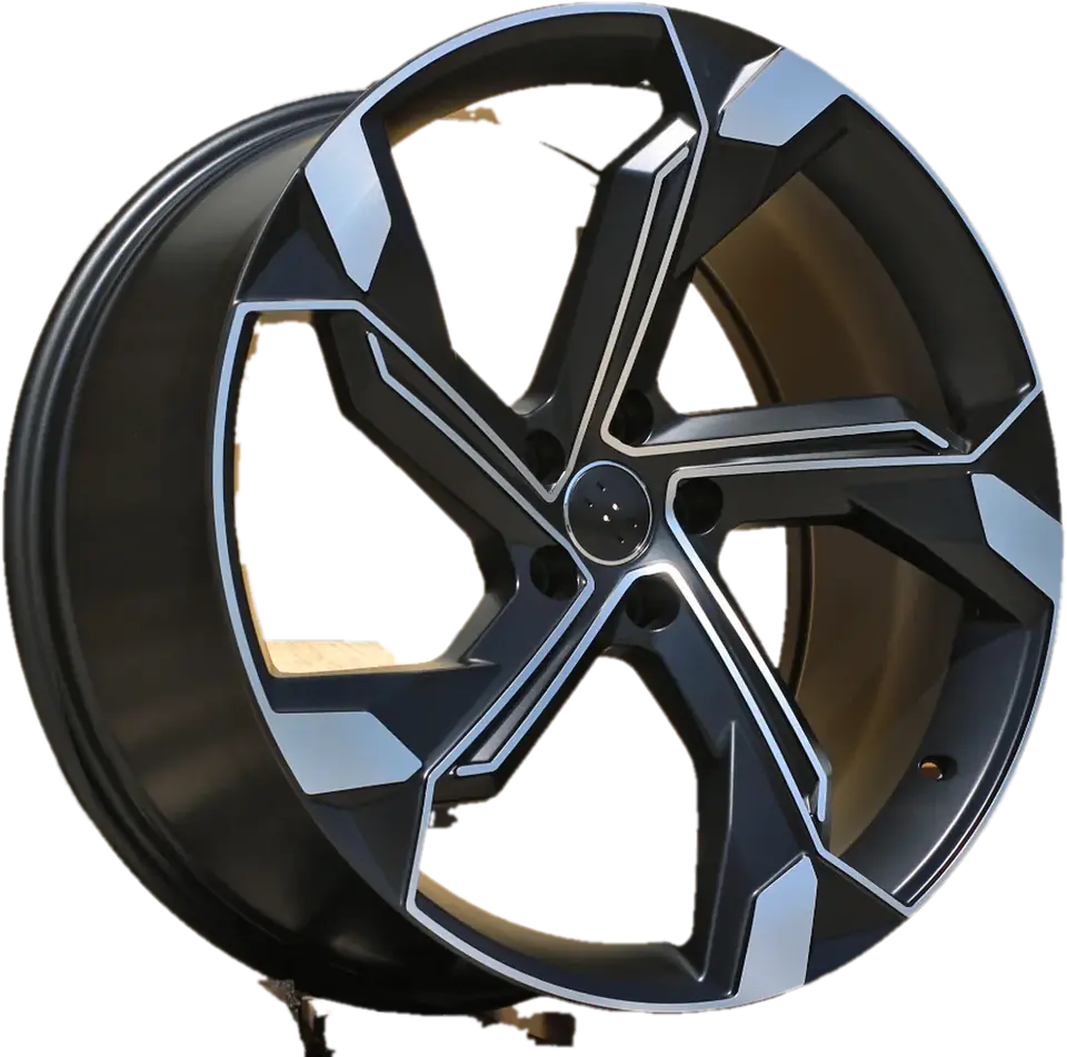 Audi Y1201 Black Polished Half Matt
