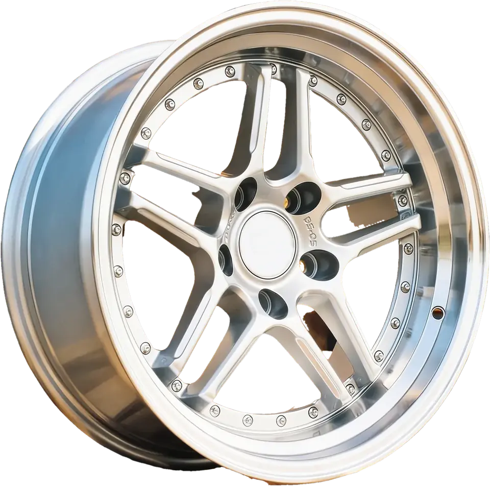 BMW A5863 Silver+Polished Lip