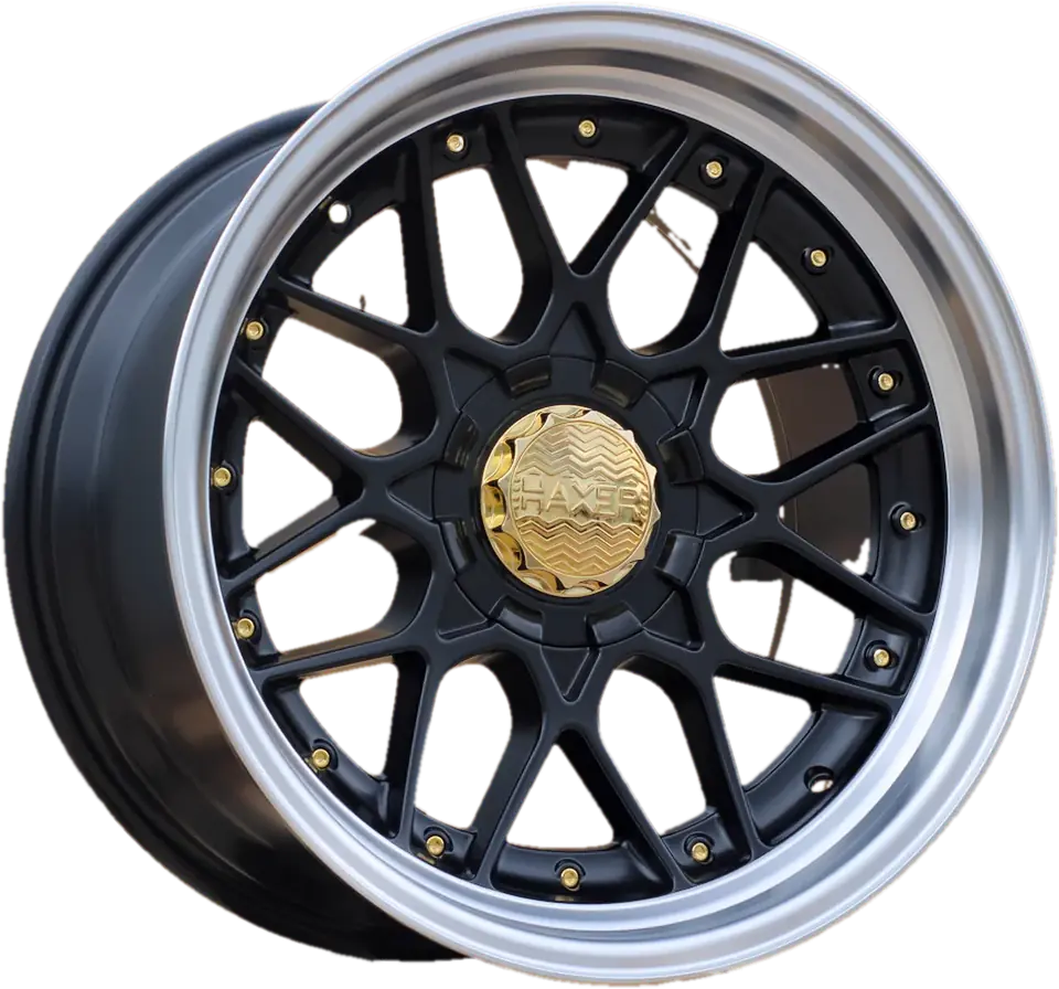 Haxer HX025 (HX025) Black Half Matt+Polished Lip