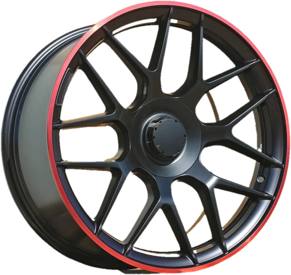 Mercedes-Benz B1258 Black Half Matt+Red Lip