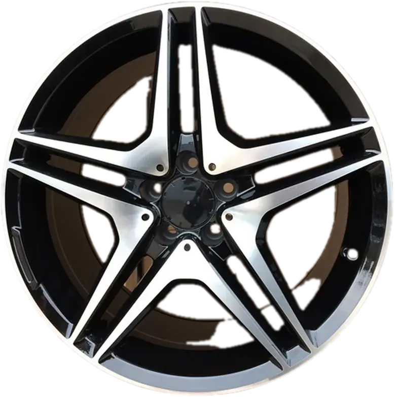 Mercedes-Benz BY496 Black Polished+Powder Coating