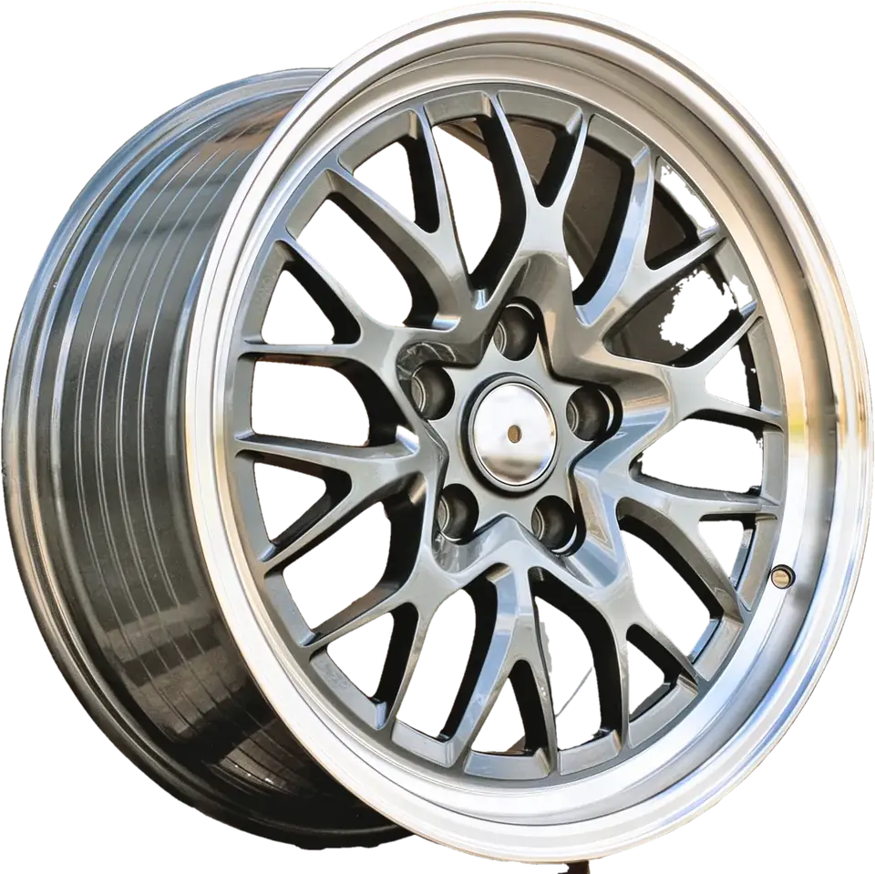 Racing A1408 Gun Metal+Polished Lip