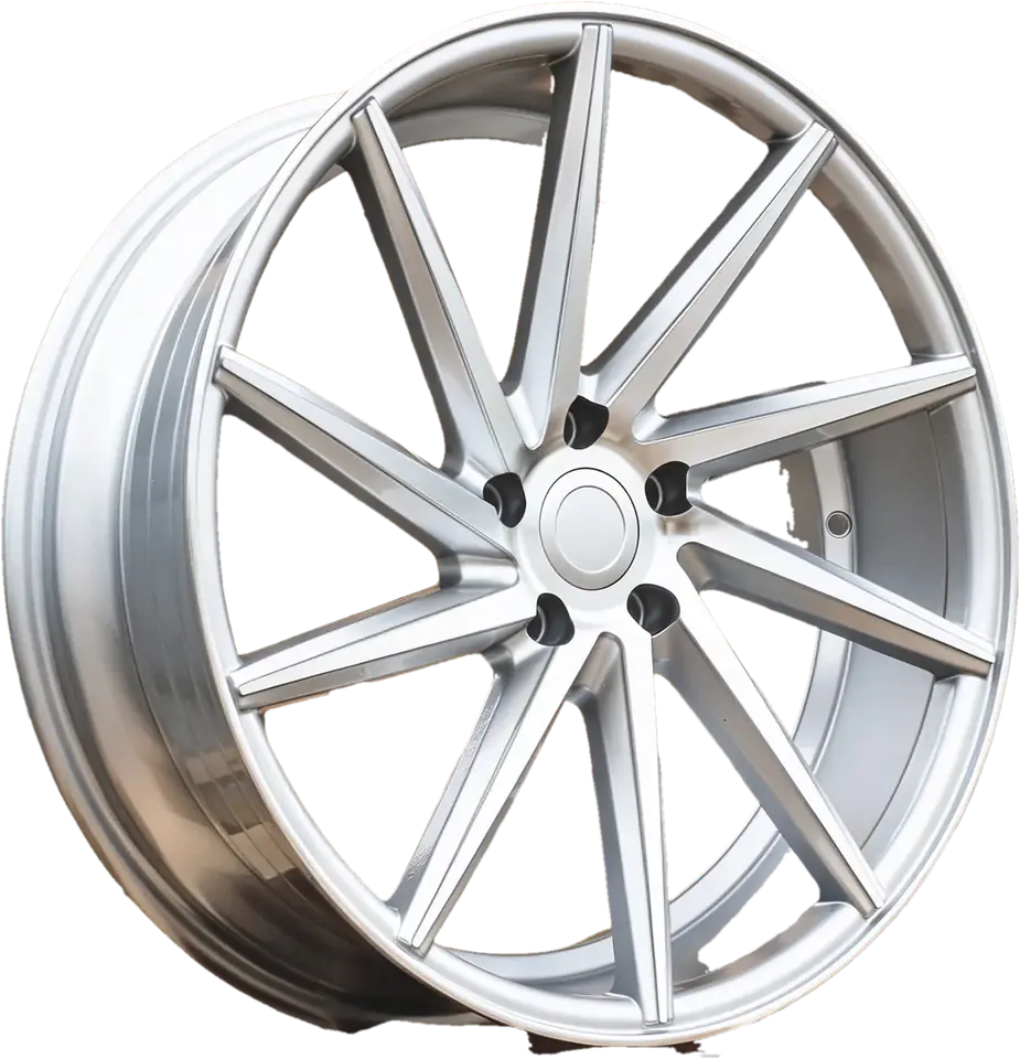 Racing B1058 Polished Silver+Powder Coating