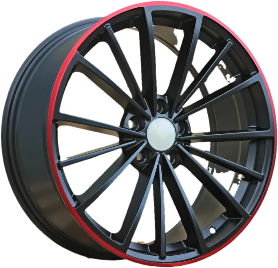Volkswagen B5937 Black Half Matt+Red Lip