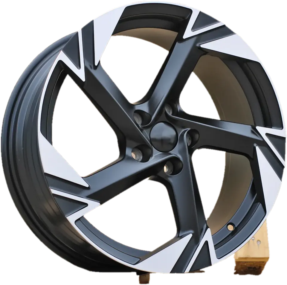 Volkswagen YF5754 Black Polished Half Matt